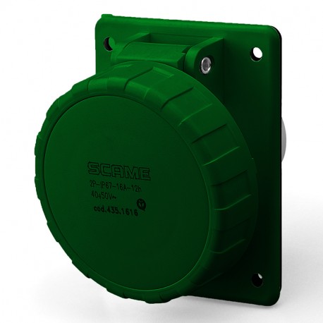 435.32162 SCAME PRISE 2P IP67 32A 2h 20-25V 40-50V 300Hz