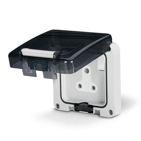 137.4111 SCAME TOMA INGLESA CON INTERRUPTOR IP66 M115