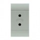 101.6464.G SCAME TELEPHONE OUTLET 2P SPECIAL GREY