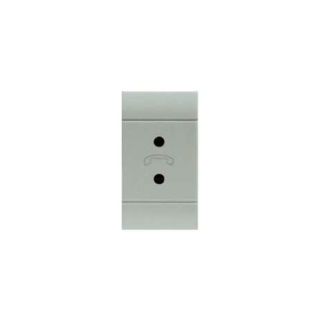 101.6464.G SCAME TELEPHONE OUTLET 2P SPECIAL GREY