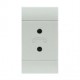 101.6464.B SCAME TELEPHONE OUTLET 2P SPECIAL WHITE