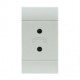101.6464.B SCAME TELEPHONE OUTLET 2P SPECIAL WHITE