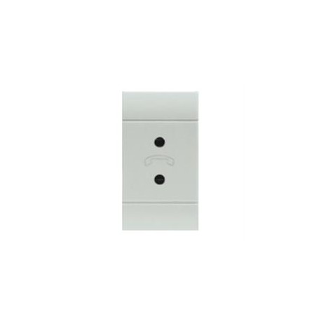 101.6464.B SCAME TELEPHONE OUTLET 2P SPECIAL WHITE