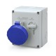 546.3283 SCAME ENCLAV BASE. MEC. 2P + T IP67 32A 6h