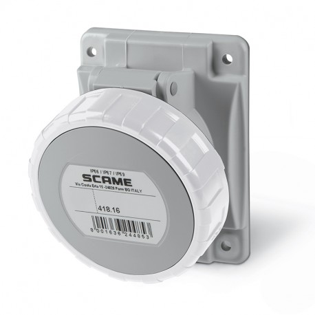 418.16633 SCAME PRISE 2P+T IP66/IP67 16A 12h TST 50V