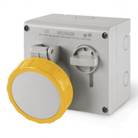 505.M3286 SCAME BASE ENCLAV. MEC. 3P+T IP67 32A 6h