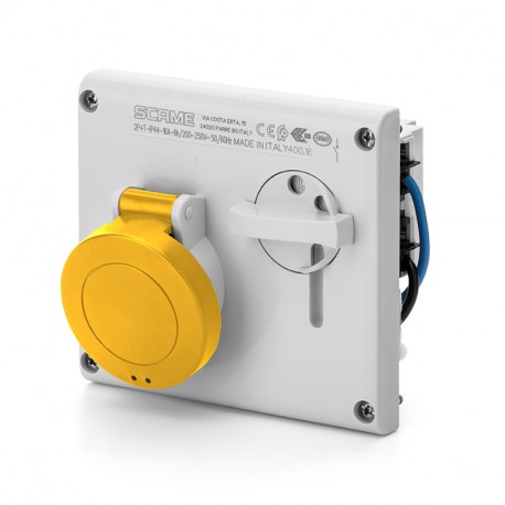 400.1670 SCAME BASE ENCLAV. MEC. 2P+T IP44 16A 4h