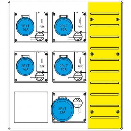 657.6035-065 SCAME ENSEMBLES DE CHANTIER (EC) IP66 30A 230V