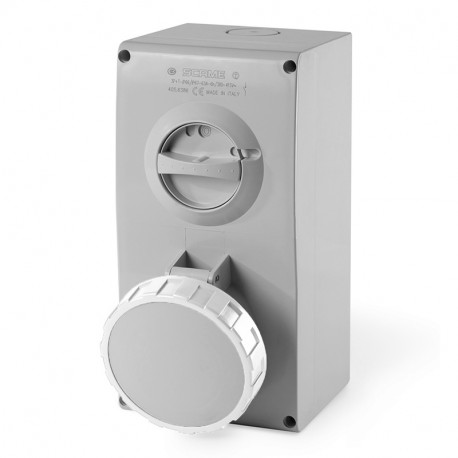 505.M63833 SCAME ENCLAV BASE. MEC. 2P + T IP67 63A 7h