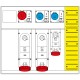 658.6056-058 SCAME Mbox5 con morsettiera prese c/fusibili
