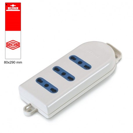 999.10220 SCAME PRESA TRIPLA 2P+T 10/16A POLIV