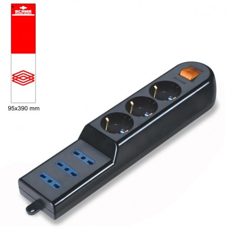 999.10230N SCAME 6 OUTLET SOCKET BLISTER PACKED