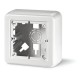 876.PA6040 SCAME BOX FOR SWITCHES OR SOCKET 60 MM WHITE