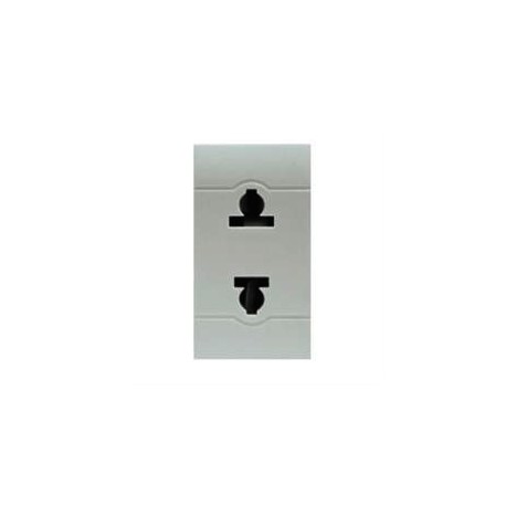 101.6423.G SCAME STECKDOSE EURO-AMER.ST. 2P 10A GRAU