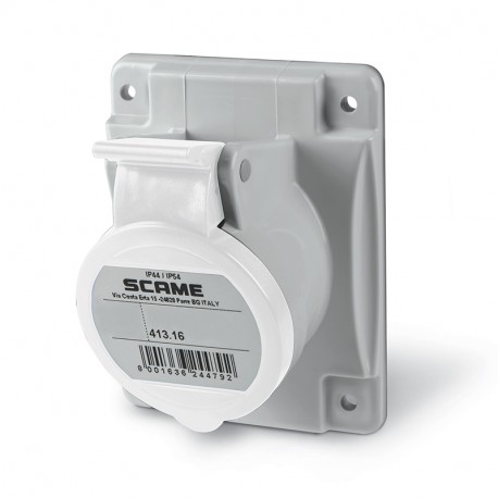 413.16633 SCAME PRESA FISSA 2P+T IP44 16A 12h TST 50V CA