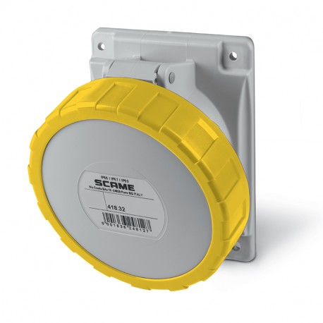 418.3260F SCAME PRISE A ENCASTRER. 2P+T IP66/IP67 32A 4h