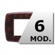 101.7016.XRD SCAME PLACCA Classic IN ABS 6 MODULI RADICA