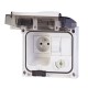 409.2411 SCAME OMNIAPLUS INT. FRENCH SOCKET WITH MCB