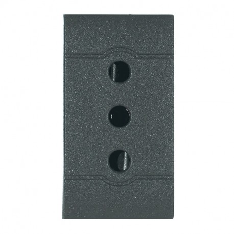 101.6401 SCAME SOCKET ITAL.ST.2P+E 10A ANTHRACITE