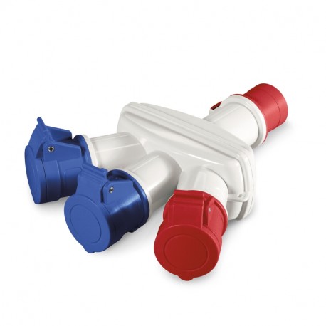 606.3005-059 SCAME ADAPTADOR MÚLTIPLO 3P+N+T IP44 16A 6h