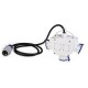 602.3005-062 SCAME ADATTATORE 3 PRESE C/CAVO IP44