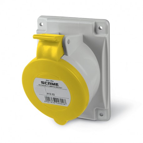 413.3261 SCAME PRESA FISSA 3P+T IP44 32A 4h 100-130V CA