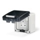 137.6022 SCAME PRISE ANGLAISE AVEC INTERRUPT. IP66 M115