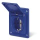 570.4061 SCAME PRISE A ENCASTRER. 2P+T 16A 250V IP54