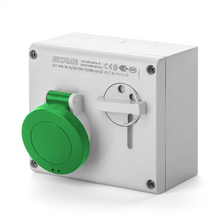 500.32832 SCAME BASE ENCLAV. MEC. 2P+T IP44 32A 2h 50V