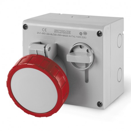 505.M32864 SCAME BASE ENCLAV. MEC. 3P+T IP67 32A 3h