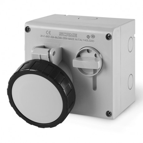 505.M32867 SCAME ENCLAV BASE. MEC. 3P + T IP67 32A 5h