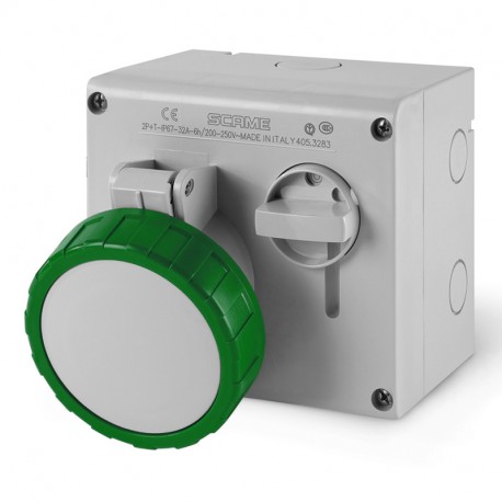 505.M32862 SCAME BASE ENCLAV. MEC. 3P+T IP67 32A 2h 50V