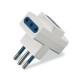 146.555/3 SCAME ADATTATORE BLUELINE 3 USCITE 2P+T 10A