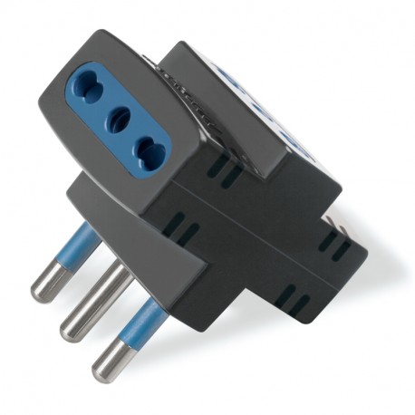 144.450/N SCAME ADAPTADOR TRIPLE 250V AC max 1.500W