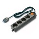 160.242/C-N SCAME MULTI SOCKET 4 UNEL + LUMINOUS SWITCH