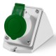 512.M16561 SCAME BASE 3P+T IP44 16A 10h 50V AC 100-300Hz