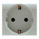 101.6412.G SCAME SOCKET DEUTSCHEN ST. 2P+E 16A GRAU