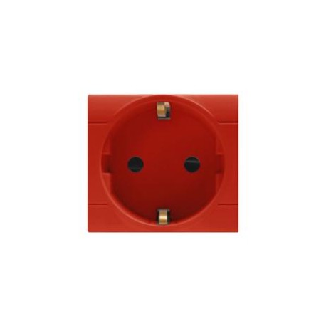 101.6412.R SCAME SOCKET GERMAN ST. 2P+E 16A RED