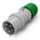 213.16372 SCAME PLUGUE MÓVEL 3P+N+T IP44 16A 2h 50V