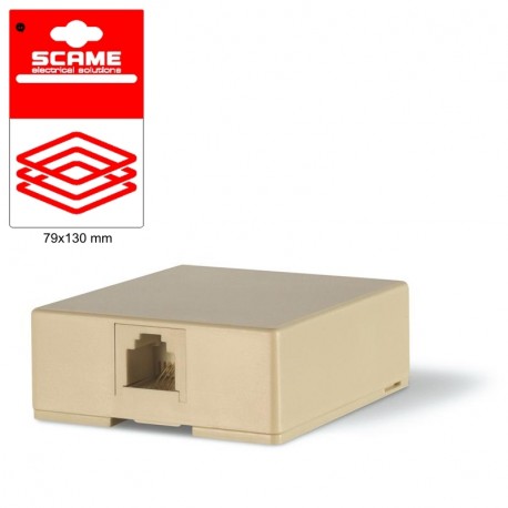 999.10702 SCAME PRESA DA PARETE PER 1 PLUG 6/6