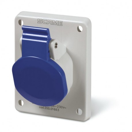 200.01663 SCAME TOMA 2P+T IP44 16A 200-250V AC