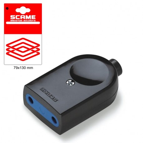 999.12310N SCAME PRESA BLUELINE 2P 10A NERA
