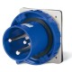 246.6393 SCAME BASE CONECTORA 2P+T IP67 63A 6h 200-250V