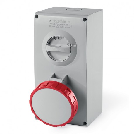 505.M6378 SCAME BASE ENCLAV. MEC. 2P+T IP67 63A 9h