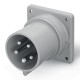 243.16972 SCAME BASE CONECTORA 3P+N+T IP44 16A 2h 50V