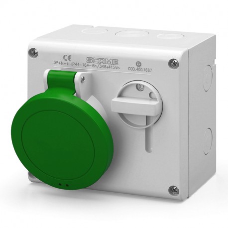 500.M32861 SCAME BASE ENCLAV. MEC. 3P+T IP44 32A 10h 50V