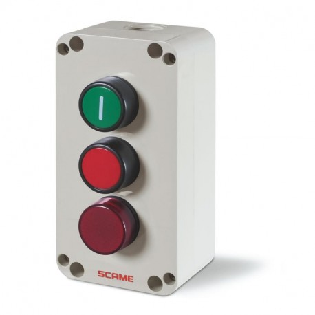 590.PR03A SCAME COMPLETE PUSH BUTTON PANEL IP65