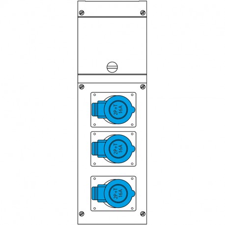 630.3006-373 SCAME QUADRO DISTR. PORTATILE BLOCK3