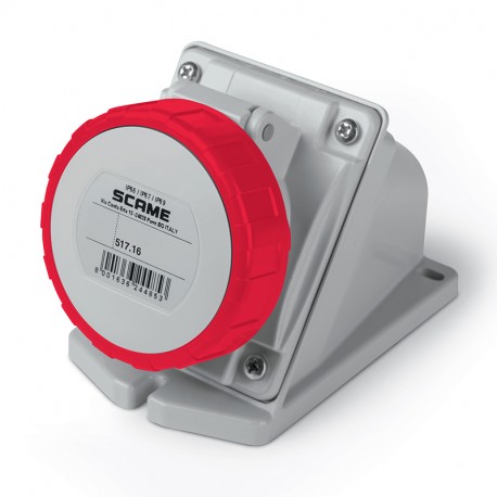 517.1658 SCAME BASE 2P+T IP67 16A 9h 380-415V AC 50Hz