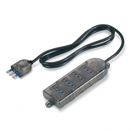 160.219/C-F SCAME PRESA QUADRUPLA FUME 10A C/CAVO